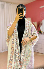 Woolen printed cape