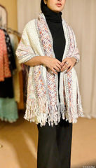 Woolen printed cape